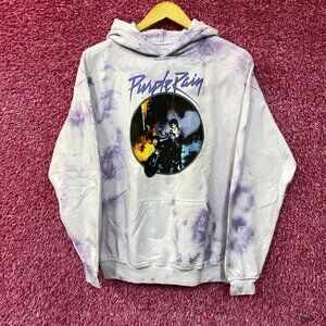 Prince the Revolution Purple Rain Album Art Funk Rock Tie-Dye Hoodie Small